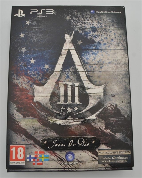 Assassins Creed III Join or Die Edition - PS3 - I æske (B Grade) (Genbrug)